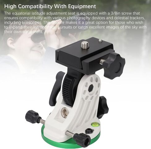 Denash Telescope Mount, Equatorial Wedge Instrument Latitude Base for Skywatcher Telescope Accessory, 90° Adjustable Angle in Saudi Arabia