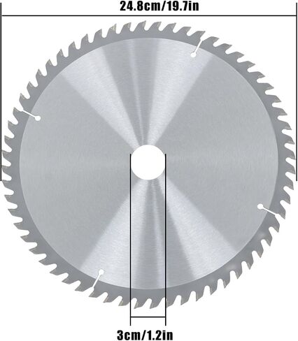 WFLNHB Alloy Woodworking Saw Blade 10 Inch 60 Tooth Circular Saw Blade with 30mm Arbor Hole Fit for Wood, Plywood Smooth Cutting in Saudi Arabia