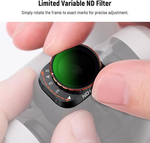 NEEWER Variable ND Filter Compatible with DJI Mini 3 Pro, ND2-32 1-5 Stops Snap On Multicoated HD Optical Glass Metal Slim Frame Drone Camera Lens Accessories for Aerial Photography Video Recording in Saudi Arabia