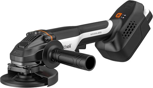 Litheli 20V Brushless Cordless Angle Grinder, 4.9-Inch Variable Speed Grinder with Battery & Charging Cord, Max 8500 RPM, for Metal, Wood, Tile (Adapter Not Included) in Kuwait