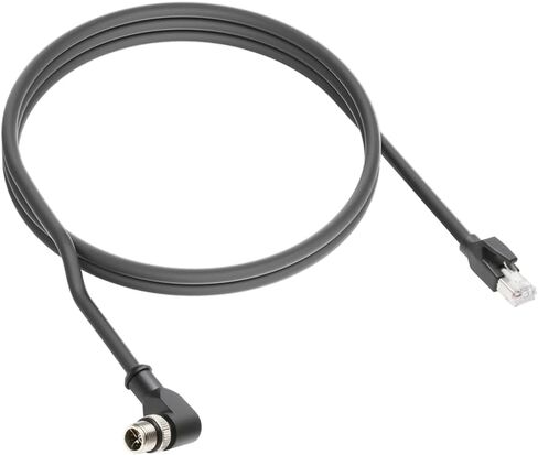 كابلات ألفين M12 X Code 8 موضع إلى كابل إيثرنت RJ45 لـ Cognex in Sight 8200 8400 Series سلك محمي للكاميرا الصناعية IP67 مقاوم للماء 6.5 قدم/2 متر in Kuwait