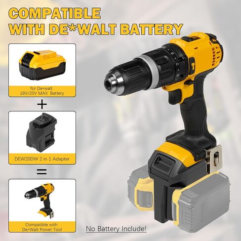 for Dewalt to for Craftsman Adapter,2 in 1 Battery Adapter Convert for Dewalt 20V Max Battery(2Piece) Work for Craftsman 20V Cordless Power Tool at The Same,More Power and Longer Working in Kuwait