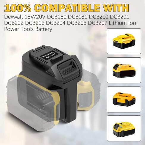 for Dewalt to for Craftsman Adapter,2 in 1 Battery Adapter Convert for Dewalt 20V Max Battery(2Piece) Work for Craftsman 20V Cordless Power Tool at The Same,More Power and Longer Working in Kuwait