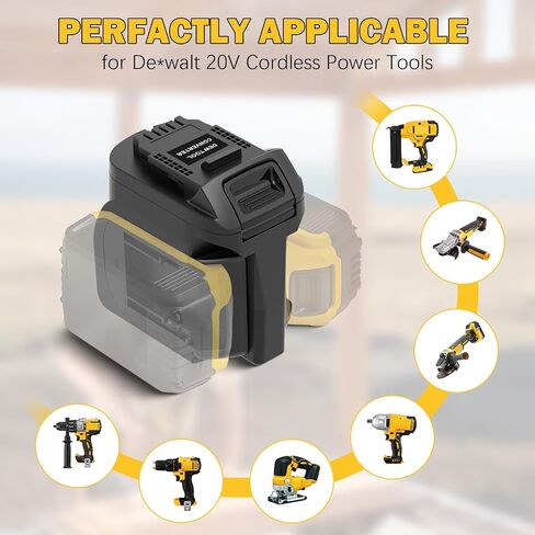 for Dewalt to for Craftsman Adapter,2 in 1 Battery Adapter Convert for Dewalt 20V Max Battery(2Piece) Work for Craftsman 20V Cordless Power Tool at The Same,More Power and Longer Working in Kuwait