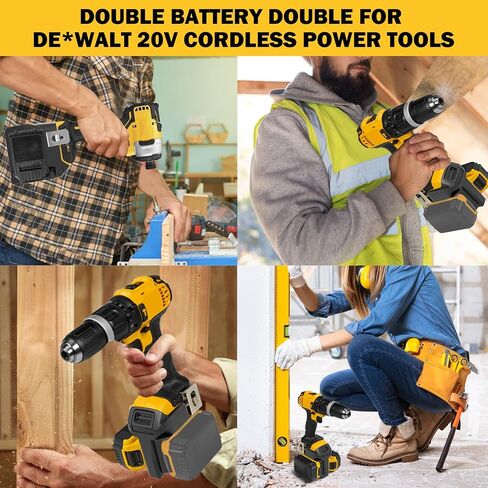 for Dewalt to for Craftsman Adapter,2 in 1 Battery Adapter Convert for Dewalt 20V Max Battery(2Piece) Work for Craftsman 20V Cordless Power Tool at The Same,More Power and Longer Working in Kuwait