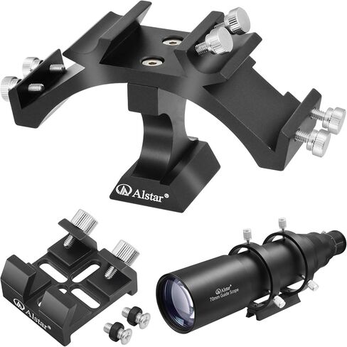 Alstar 70mm Compact Deluxe Finder & Guidescope - Bundle with - Universal Dovetail Base & Finder Scope Holder in Saudi Arabia