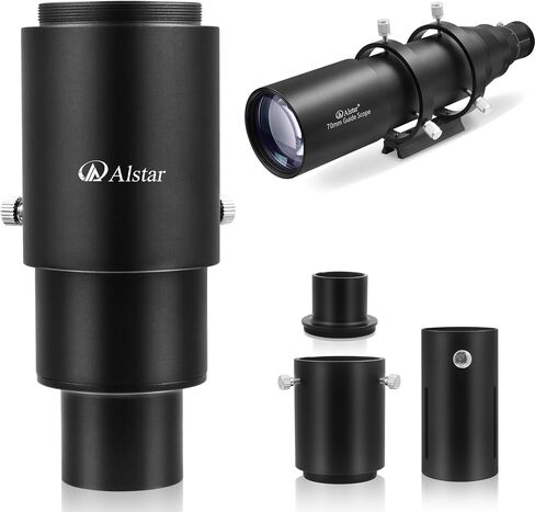 Alstar 70mm Compact Deluxe Finder & Guidescope - Bundle with - 1.25" Extendable Camera Adapter in Saudi Arabia