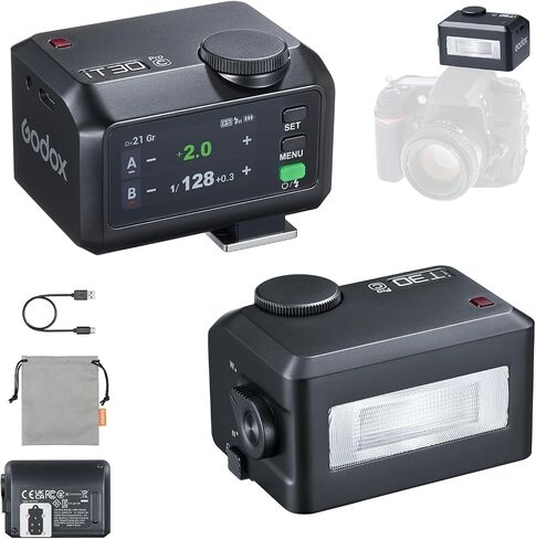 Godox IT30PRO-C TTL MINI Flash لكاميرات الكنسي ، شاشة تعمل باللمس 1/8000S HSS 2.4G Wireless Flash Speedlite ، بطارية مدمجة in Saudi Arabia