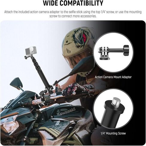 NEEWER Double Super Clamp with Magic Arm, Cleaning Cloth, Umbrella Camera Pole Clamp Mount for Desk Photo Studio Light Stand, Reflector, Scrim, Cross Bar, Motorcycle, Photography Accessories, UA036 in Saudi Arabia