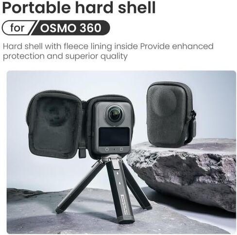 حقيبة تخزين لـ DJI Osmo 360 Camera Case Protection Case خفيفة الوزن مقاومة للخدش سهلة الحمل تصميم نصف مفتوح متوافق مع عصي شخصية أو ترايبود in Kuwait