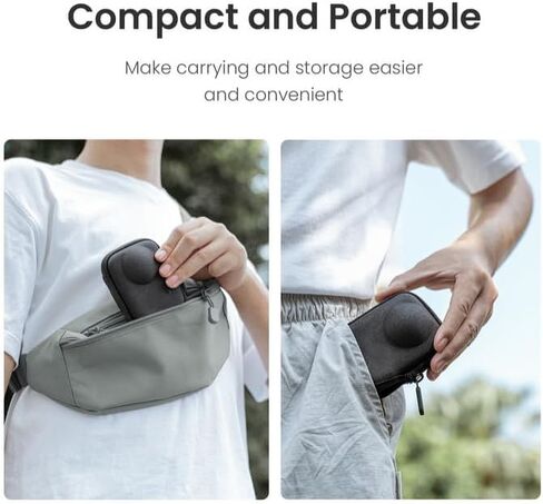 حقيبة تخزين لـ DJI Osmo 360 Camera Case Protection Case خفيفة الوزن مقاومة للخدش سهلة الحمل تصميم نصف مفتوح متوافق مع عصي شخصية أو ترايبود in Kuwait