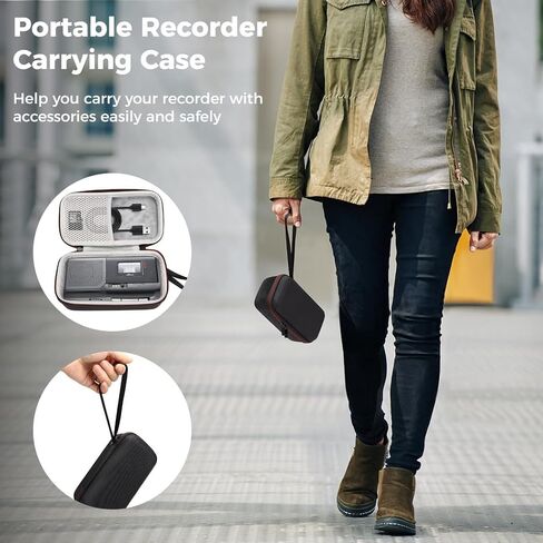 Zoom H6/H4N Pro Recorder Storage Case, Compact Protective Carrying Case with Mesh Pocket for Extra Accessories in Saudi Arabia
