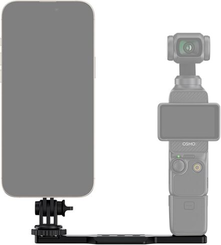 Magnetic Pocket 3 Phone Holder + Hard Shell Case: Magnetic Phone Holder for DJI Osmo Pocket 3 with Arca Swiss Design & 1/4"-20 & Angle Adjust with Portable EVA Protect Bag With 53.54" Long Strap in Saudi Arabia