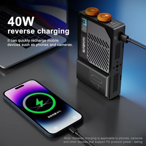 T40 LED Video Light ، 40W LED قابل لإعادة الشحن على ضوء الكاميرا ، ضوء الجيب مع RGB الكامل ، 2800 كيلو-10000 كيلو ، بطارية 5000 مللي أمبير في الساعة لإضاءة التصوير الفوتوغرافي ، يوتيوب ، Tiktok (RGB) in Kuwait