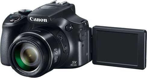Canon PowerShot SX60 16.1MP الكاميرا الرقمية 65x عدسة تكبير البصرية 3 بوصة شاشة LCD (أسود) (متجددة) in Kuwait