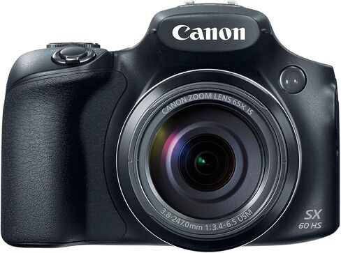Canon PowerShot SX60 16.1MP الكاميرا الرقمية 65x عدسة تكبير البصرية 3 بوصة شاشة LCD (أسود) (متجددة) in Kuwait