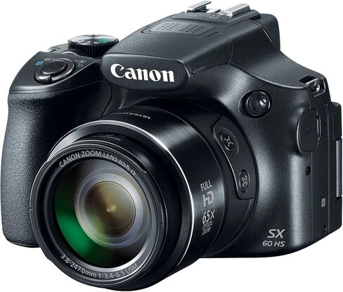Canon PowerShot SX60 16.1MP الكاميرا الرقمية 65x عدسة تكبير البصرية 3 بوصة شاشة LCD (أسود) (متجددة) in Kuwait