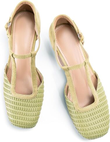 Closed Toe Heels for Women Dressy Low Chunky Heel Square Toe Mary Jane Pumps Dress Shoes for Wide Feet Daily Casual in Saudi Arabia