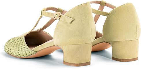 Closed Toe Heels for Women Dressy Low Chunky Heel Square Toe Mary Jane Pumps Dress Shoes for Wide Feet Daily Casual in Saudi Arabia