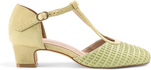 Closed Toe Heels for Women Dressy Low Chunky Heel Square Toe Mary Jane Pumps Dress Shoes for Wide Feet Daily Casual in Saudi Arabia