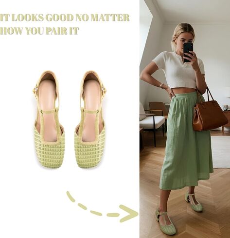 Closed Toe Heels for Women Dressy Low Chunky Heel Square Toe Mary Jane Pumps Dress Shoes for Wide Feet Daily Casual in Saudi Arabia
