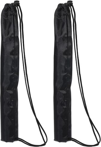 16.5"X2" Long Monopod Carrying Case Bag, 2 Pack Nylon Carry Bag with Shoulder Strap Portable Folding for Camera Monopod, Black in Saudi Arabia
