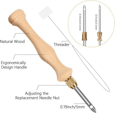 Pllieay Punch Needle, Wooden Punch Needle Tool for Punch Needle in Saudi Arabia