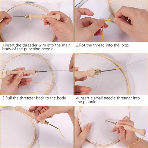 Pllieay Punch Needle, Wooden Punch Needle Tool for Punch Needle in Saudi Arabia