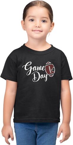 اذهب إلى كل شيء لطيف لعبة Script Game Day Football Heart Mens Toddler Women Thirt T-Shirt in Kuwait