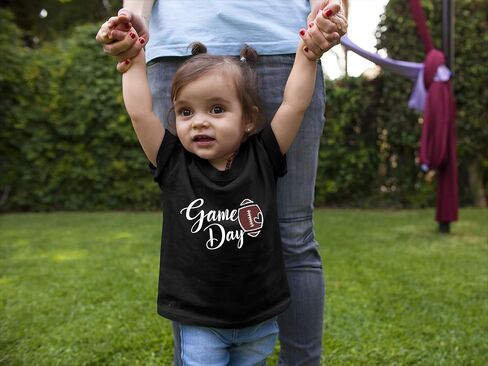 اذهب إلى كل شيء لطيف لعبة Script Game Day Football Heart Mens Toddler Women Thirt T-Shirt in Kuwait