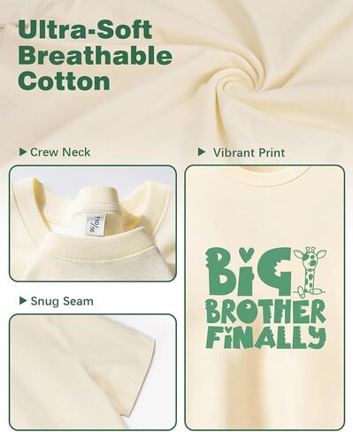 Big Brother T Shirt Gift For Toddler Boys ترقيت إلى T-Big Brother T-Shirt Best Big Bro Tees Short Sleeve 2T-8Y in Saudi Arabia