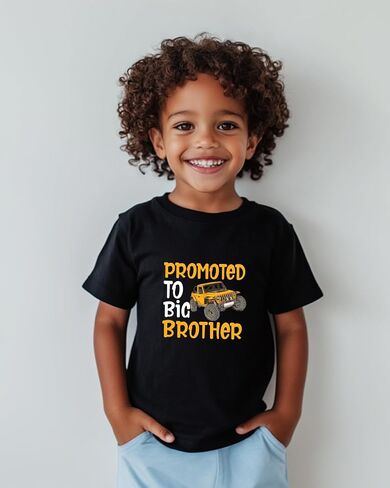 Big Brother T Shirt Gift for Toddler Boys Promoted to Big Brother Announcement T-Shirt Best Big Bro Tees Short Sleeve 2T-8Y in Kuwait