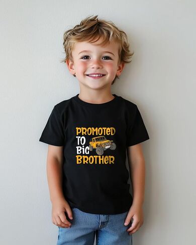 Big Brother T Shirt Gift for Toddler Boys Promoted to Big Brother Announcement T-Shirt Best Big Bro Tees Short Sleeve 2T-8Y in Kuwait