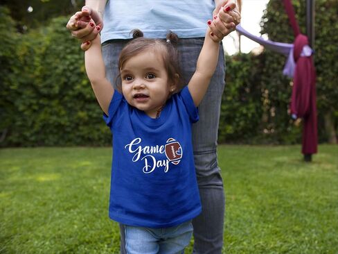 اذهب إلى كل شيء لطيف لعبة Script Game Day Football Heart Mens Toddler Women Thirt T-Shirt in Kuwait