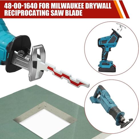 6 PCS Drywall Prondorcing شفرات المنشار لأداة Milwaukee Electric Tool Drywall Access Blade Kit متوافقة مع Hackzall Dewalt Sawzall Plant in Kuwait