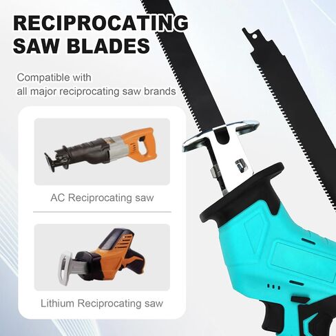 3 Pack 6 inch Reciprocating Saw Blades Set， 3 TPI High Carbon Saw Blades for Wood Cutting ，Saw Blades with Organizer Case (3, 3T/6inch) in Saudi Arabia