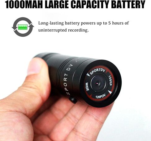 Motorcycle Helmet Camera, HD 1080P Bike Helmet Camera, Mini Action Camera for Cars, Bicycle, Motorbike & Sports Helmet (with 64GB U3 Card) in Saudi Arabia