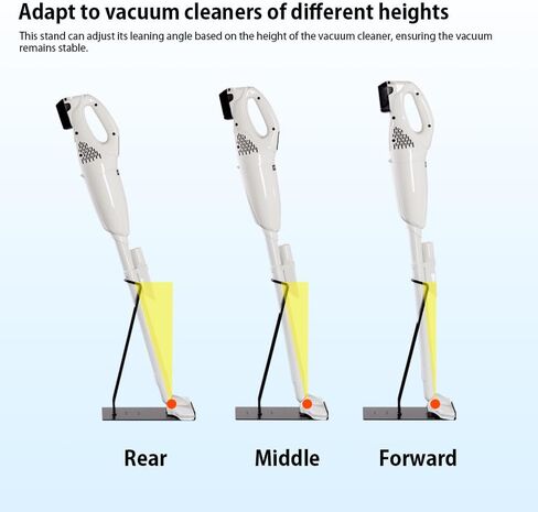 Vacuum Stand Universal No-Drill Fits Makita xlc01 xlc02 18V Cordless Stick Vacuum Space-Saving Stable Metal Organizer for Cordless Cleaner Easy Assembly Black in Saudi Arabia