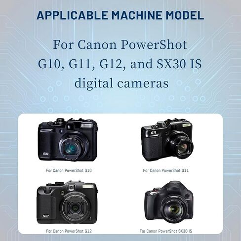 بطارية بديلة NB-7L باستبدال مع شاحن لـ Canon PowerShot G10 G11 G12 SX30 هي الكاميرا الرقمية 1600mAh 7.4V in Saudi Arabia