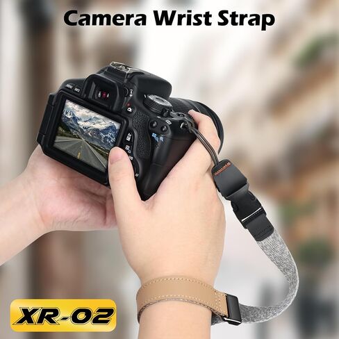 SUNYA Camera Wrist Strap with Quick Release Buckle. Sturdy Nylon Rope Hand Strap Compatible for DSLR or Mirrorless Camera in Kuwait