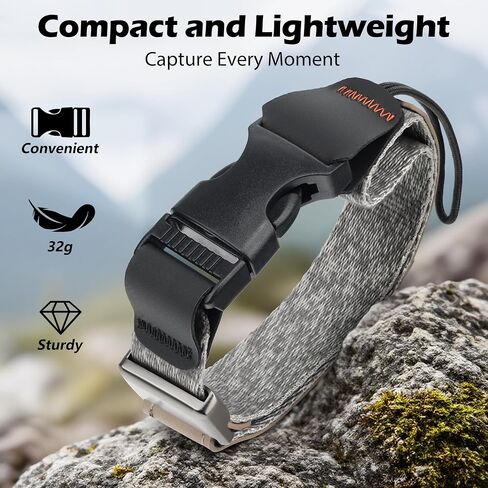 SUNYA Camera Wrist Strap with Quick Release Buckle. Sturdy Nylon Rope Hand Strap Compatible for DSLR or Mirrorless Camera in Kuwait