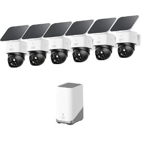 eufy Security SoloCam S340, 6-cam kit, Solar Security Cameras Wireless Outdoor, 360° Pan & Tilt Surveillance, No Blind Spots, 2.4 GHz Wi-Fi, No Monthly Fee in Saudi Arabia