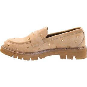 Corkys Footwear Hey Girl Women's Stud Muffin Heeled Loafer - with a 1.5-Inch Heel, Studded Upper, and Soft EVA Insoles for Chic Comfort and Trendy Style in Saudi Arabia