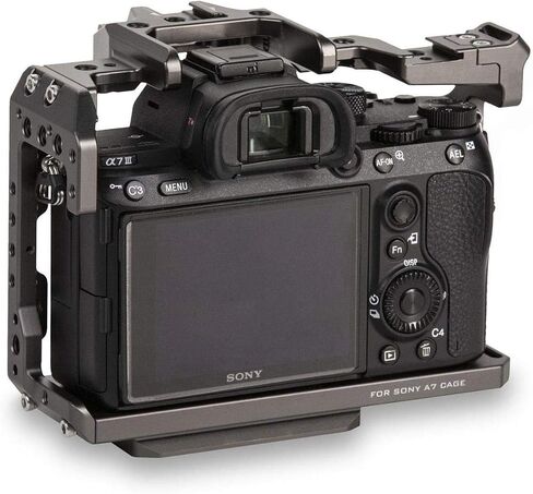 Tilta Full Camera Cage Compatible with Sony a7, a7 II, a7 III, a7S, a7S II, a7R, a7R II, a7R III, a7R IV, a9 Cameras (Tilta Gray) | TA-T17-FCC-G in Saudi Arabia