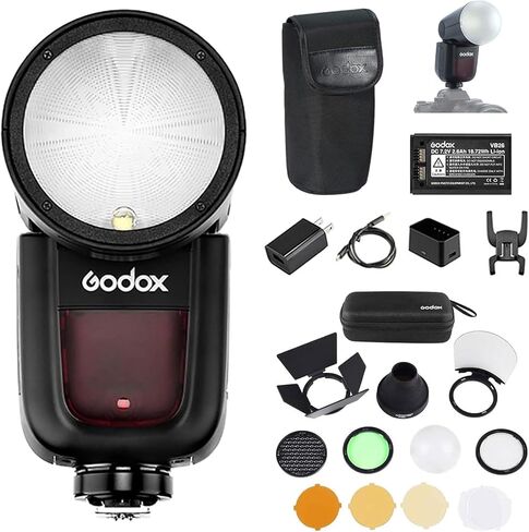 Godox V1 V1S Camera Flash with AK-R1 Accessories Kit for Sony in Saudi Arabia