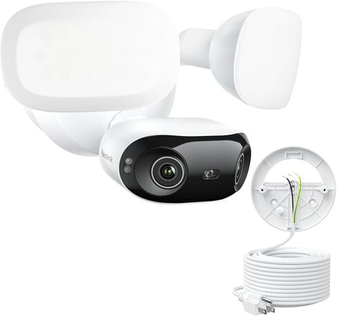 Reolink Elite WiFi WiFi مع كابل الطاقة المكوّن الإضافي ، 4K 8MP 180 ° كاميرا مصباح بانورامي ، و 3000 Lumens Dottlems ، و SEARE VIDEO AI ، و Wi-Fi 6 ، 24/7 ، لا توجد رسوم شهرية ، لا توجد رسوم شهرية in Kuwait