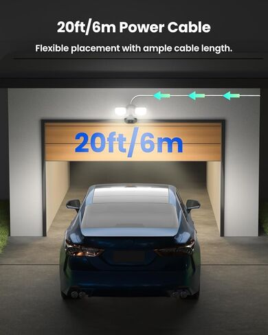 Reolink Elite WiFi WiFi مع كابل الطاقة المكوّن الإضافي ، 4K 8MP 180 ° كاميرا مصباح بانورامي ، و 3000 Lumens Dottlems ، و SEARE VIDEO AI ، و Wi-Fi 6 ، 24/7 ، لا توجد رسوم شهرية ، لا توجد رسوم شهرية in Kuwait