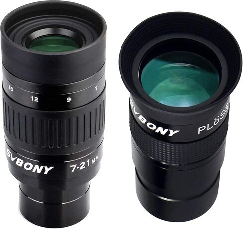 SVBONY Telescope Eyepiece 40mm 1.25 inch Plossl Telescope Lens Bundle with SV135 Zoom Eyepiece 7 to 21mm Telescope Accessory for Astronomic Telescopes in Saudi Arabia