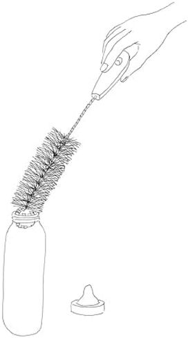 فرشاة Brushtech Foam Build Bottle ، حزمة من 2 - شعيرات متينة وناعمة ونصيحة رغوة لتنظيف الزجاجة العميقة - مصنوعة في الولايات المتحدة الأمريكية ، وأدوات التنظيف للزجاجات والبلاستيك in Kuwait