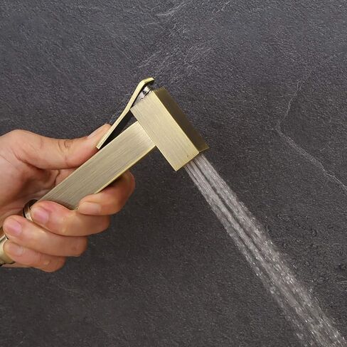 Handheld Bidet Sprayer for Toilet, Green Bronze Brass Cloth Diaper Sprayer Kit with Hot and Cold Water, Wall Mounted Toilet Bidet Set in Saudi Arabia